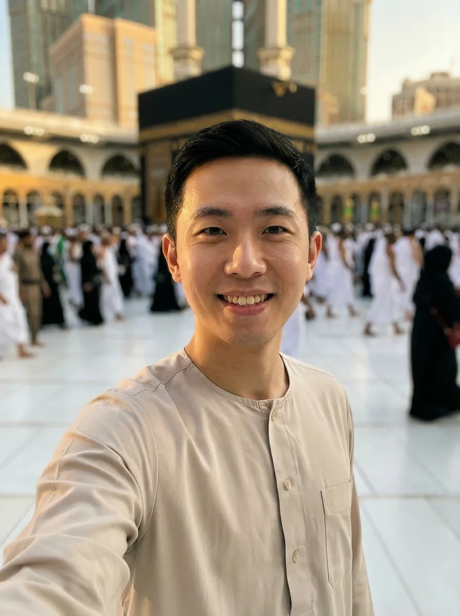 Selfie Anywhere photo in Makkah